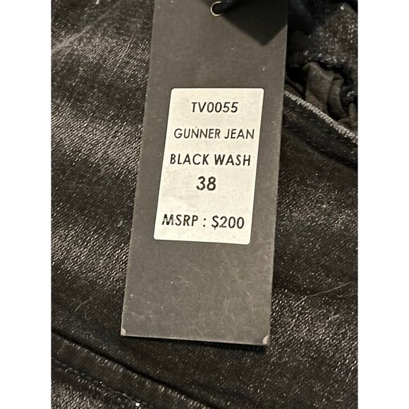 Si Tu Veux Gunner Jean Black Wash Size 38 - Picture 5 of 7